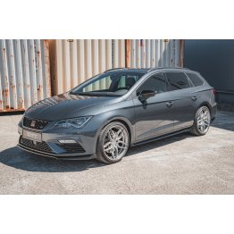 Накладки сплиттеры на пороги на Seat III Cupra / FR рестайл